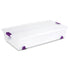 Orvinox 60 Quart Clear Stackable Bins with Secure Lids Storage Box ClearView Latch