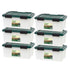 Orvinox 19 Qt Plastic Storage Bins with Sealed Lids Clear Ga