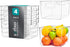 Orvinox 4 Pack Clear Plastic Storage Bins with Handles - Refrig