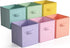 Orvinox Collapsible Fabric Cube Storage Bins 105 x 105 6 Pack M