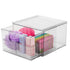 Orvinox 4 Piece Multi-Purpose Stackable Modular Storage Bin Set Clear Organizers for Kitchen, Pantry, Toys, and More